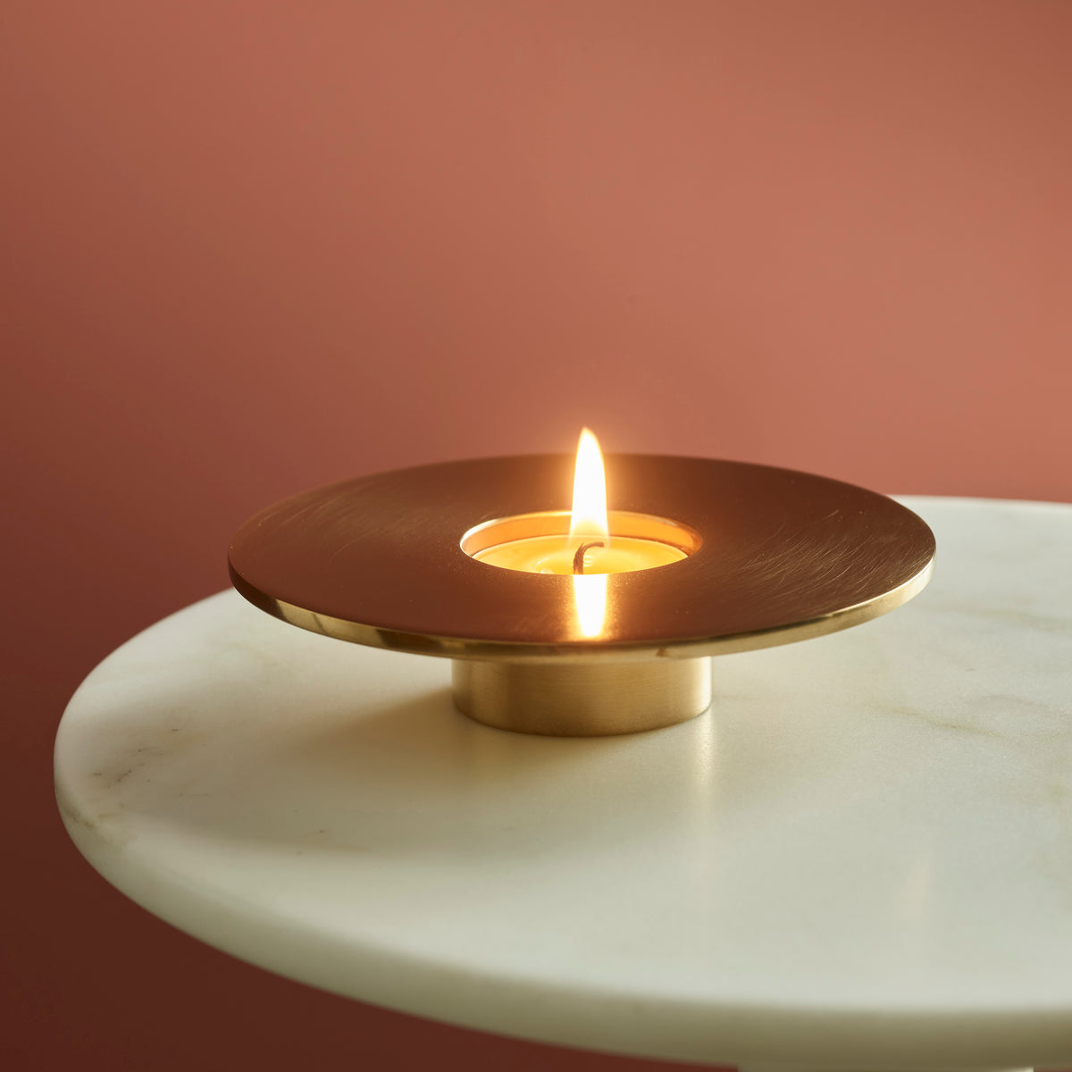 ECLIPSE brass candle holder